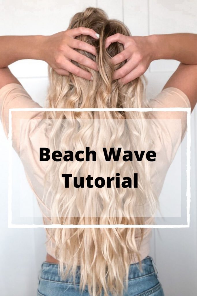 link to beach wave hair tutorial